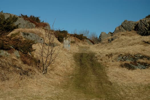 The hiking trail