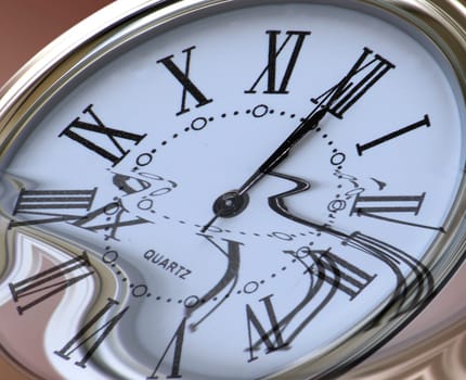 The clock ticks incessantly,minutes,hours,days and years go by. A look back. Use the time you have left. She doesn't come back. +++ Clock cropped,gradient background,distorted,and then flood filters applied. Subsequently,noc
