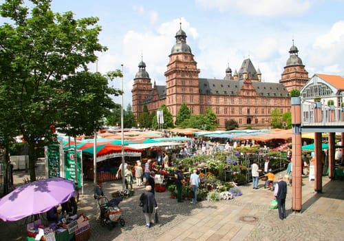 Weekly market in Bavarian Nice