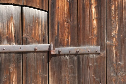 Wooden door detail