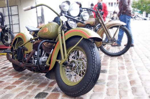 beautiful old Harley