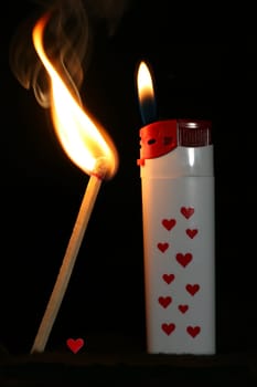 I caught fire with you