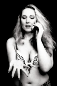 Making phone calls with hands and feet