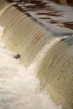 Barrage in the Weser in Hamelin