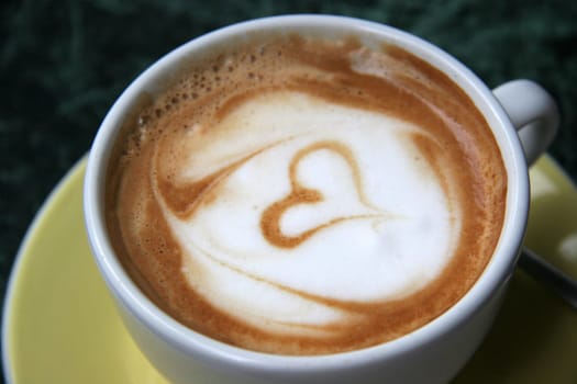Cappucino with heart