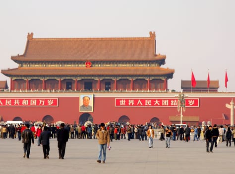In Tiananmen Square,Tiananmen Gate,Beijing,China