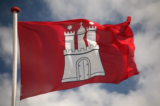 Flag of the German state of Hamburg