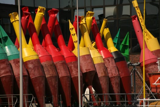 Buoy yard in Cuxhaven