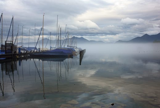 After the storm at Lake Chiemsee
