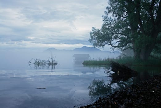 Fog at Lake Chiemsee