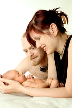Parents with their 11-day-old son