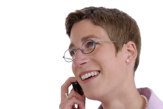 Woman with mobile phone