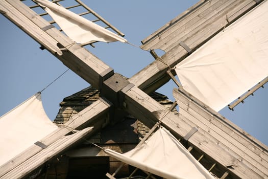Wing cross of a historic cap windmill