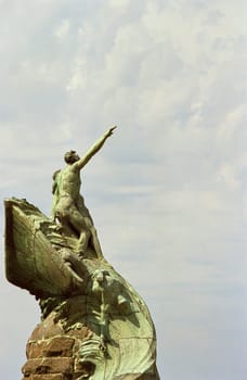 ... A memorial commemorating the events of the war in Marseille,above the old harbour exit