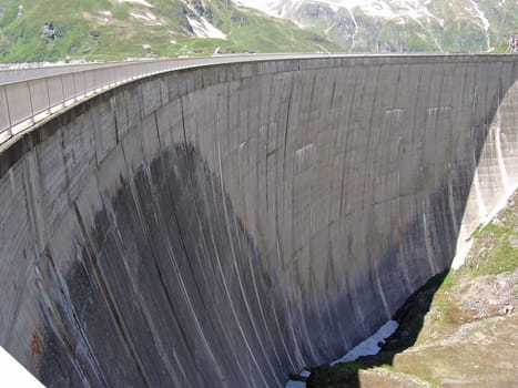 High mountain dams Kaprun