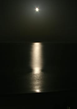 Moon in the sea
