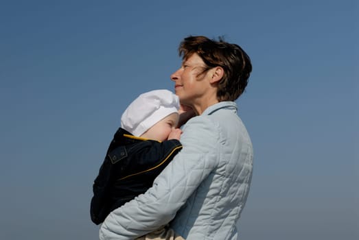 Grandmother with grandchild
