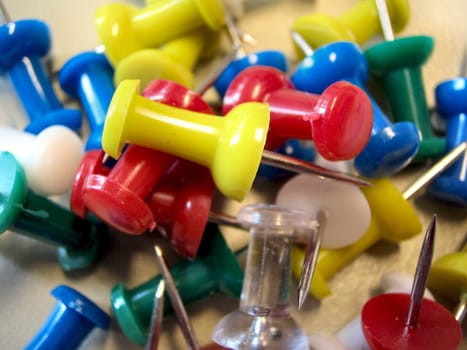 colored pins
