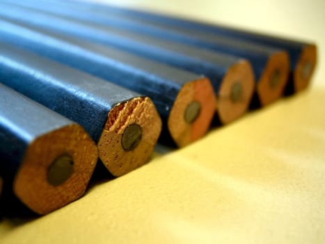 Pencil from behind