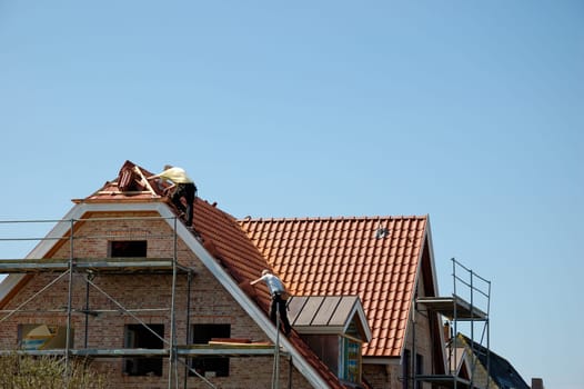 A house is covered