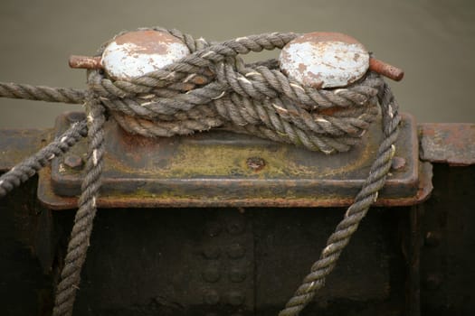 Cordage on an old ship