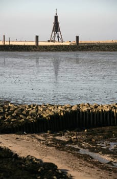 The landmark of Cuxhaven on the North Sea