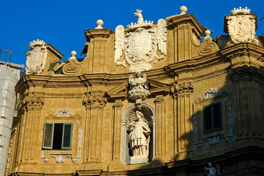 Marble stucco townhouse,Palermo,Italy