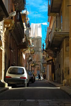 In the alleys of Ragusa,Sicily,Italy
