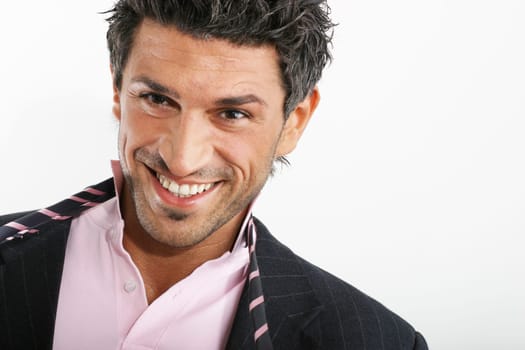 Smiling model