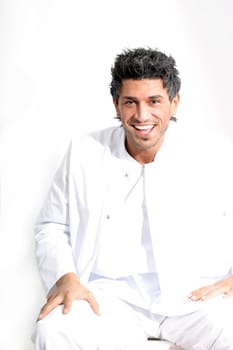 Man in white