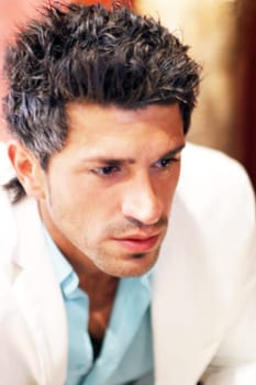 Business Man in White Jacket
