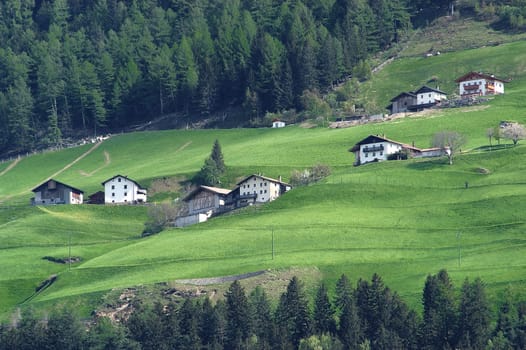 Mountain village in South Tyrol