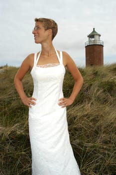 Wedding in the dunes of Sylt,Germany