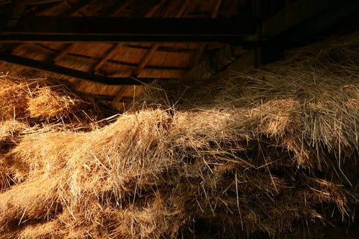 Traditional straw storage