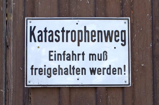 Garage entrance in Marbach am Neckar ( Schillerstadt )
