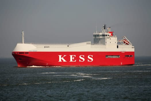 Transport ship on the North Sea