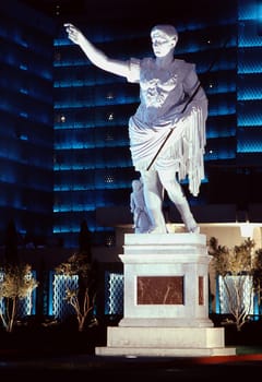 Caesar in front of Caesar's Palace in Las Vegas