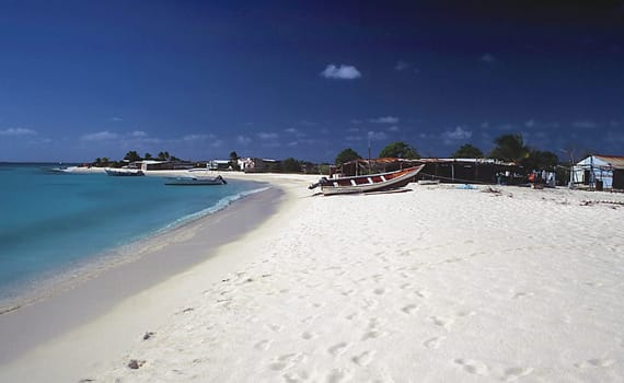 Coral sand on the archipelago of Los Roques,Venezuela