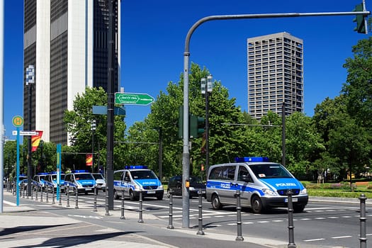 Police convoy during the World Cup