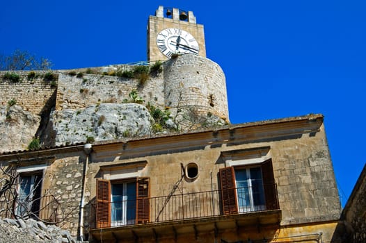 Bell tower,old town of Modica,Sicily,Italy