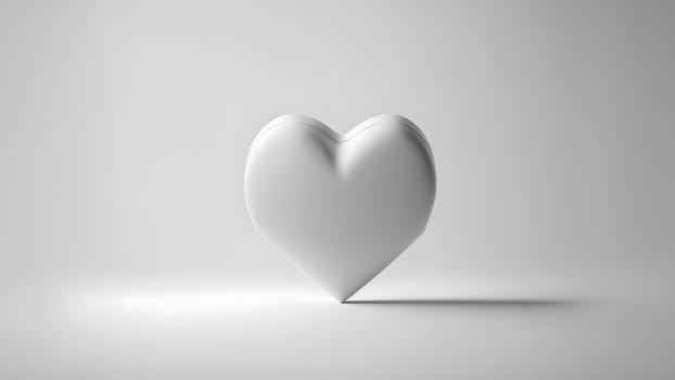 minimalistic valentines day background with heart symbol, neural network generated art. Digitally generated image. Not based on any actual person, scene or pattern.