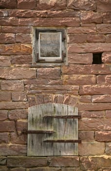 Details of the wall of an ancient house
