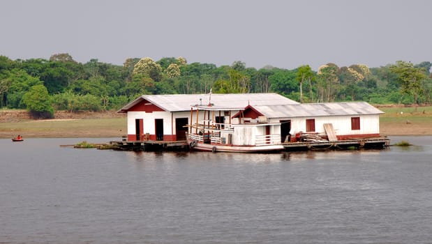 Houseboat on the Rio Negro Brasil