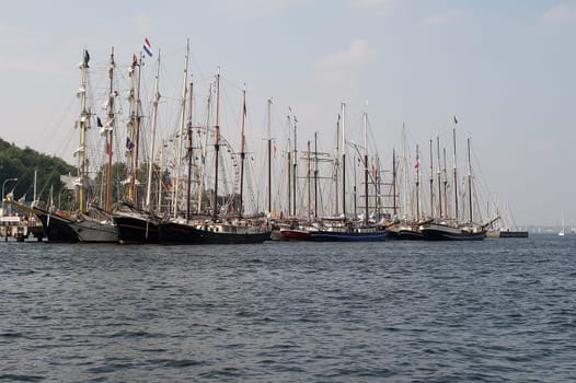 Windjammer in the harbor