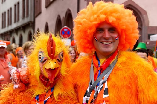 Two Oranje fans