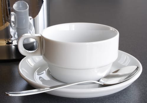 Coffee mug with pot