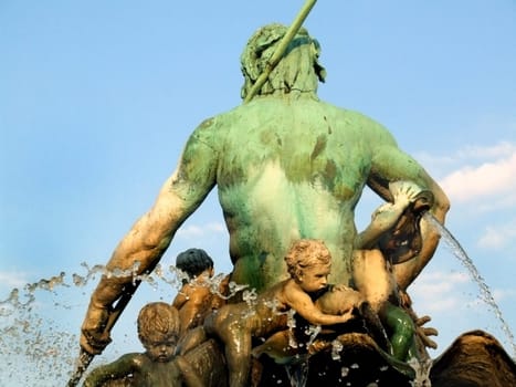 behind the back of Neptune