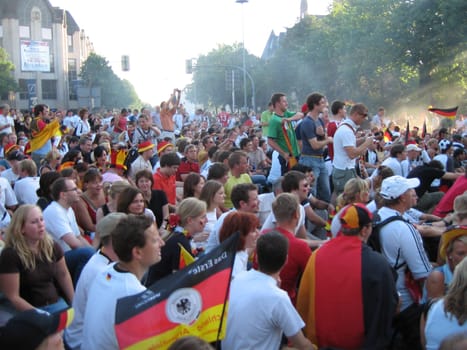 ... big meeting of Germany fans in Paderborn at the main traffic junction... The atmosphere was huge!!!!