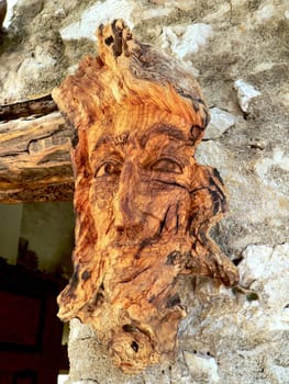 Face made of wood