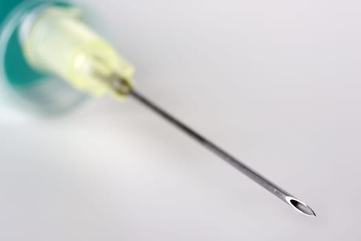 Cannula on syringe
